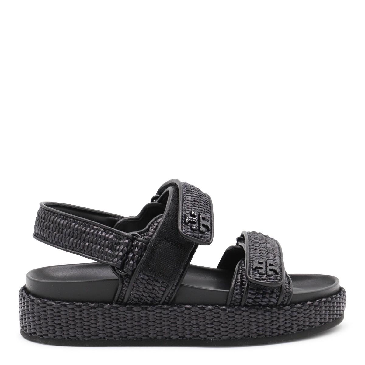BLACK LEATHER FLATS