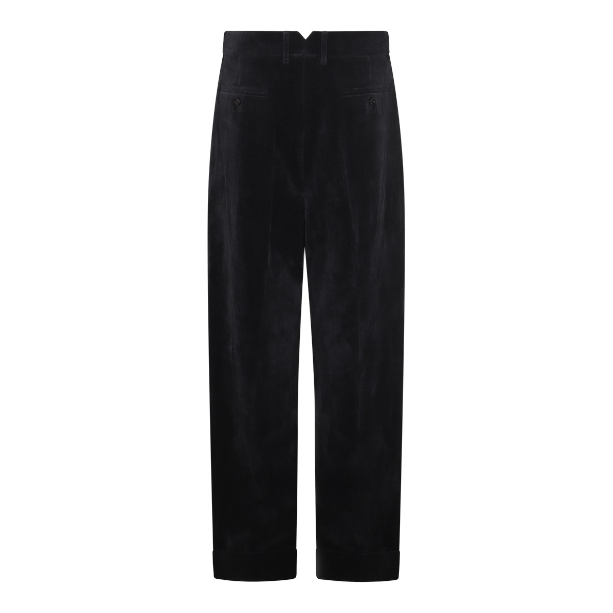 DARK NAVY VELVET PANTS
