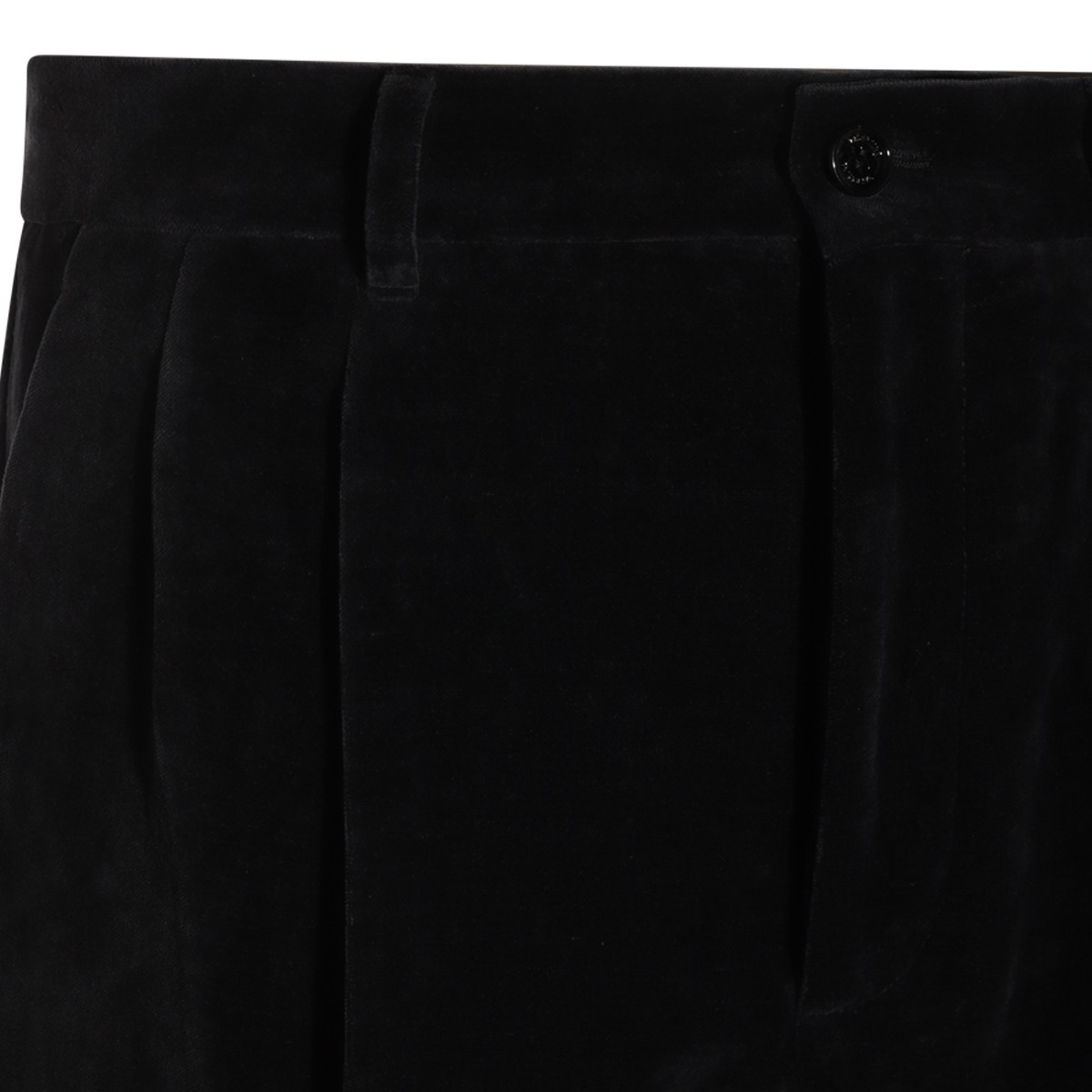 DARK NAVY VELVET PANTS