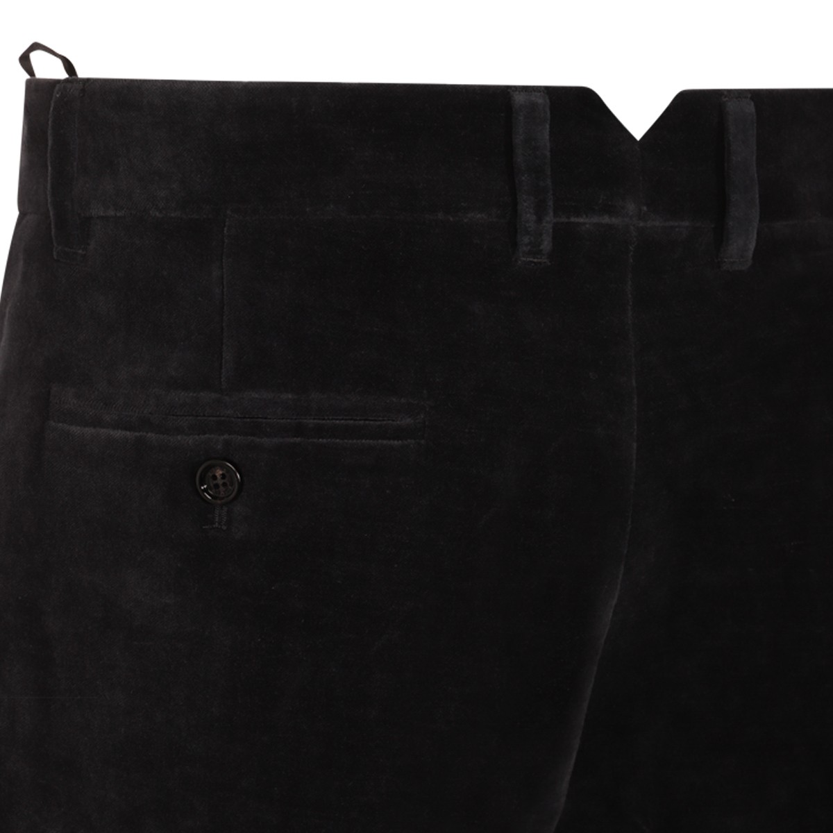 DARK NAVY VELVET PANTS