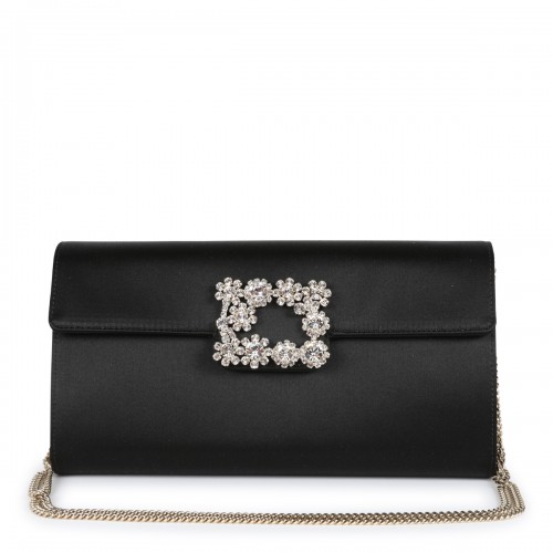 BLACK LEATHER CLUTCH