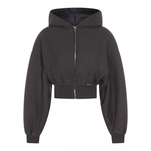BLACK COTTON SWEATSHIRT