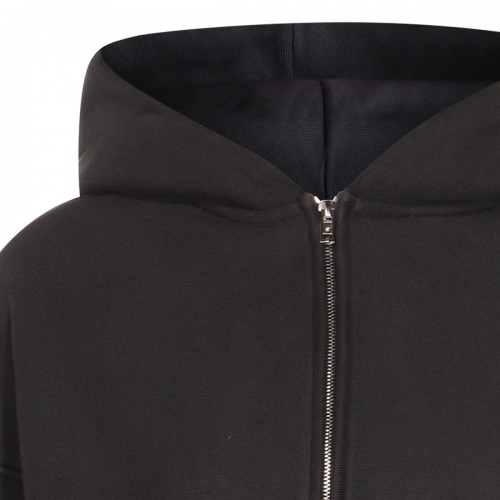 BLACK COTTON SWEATSHIRT