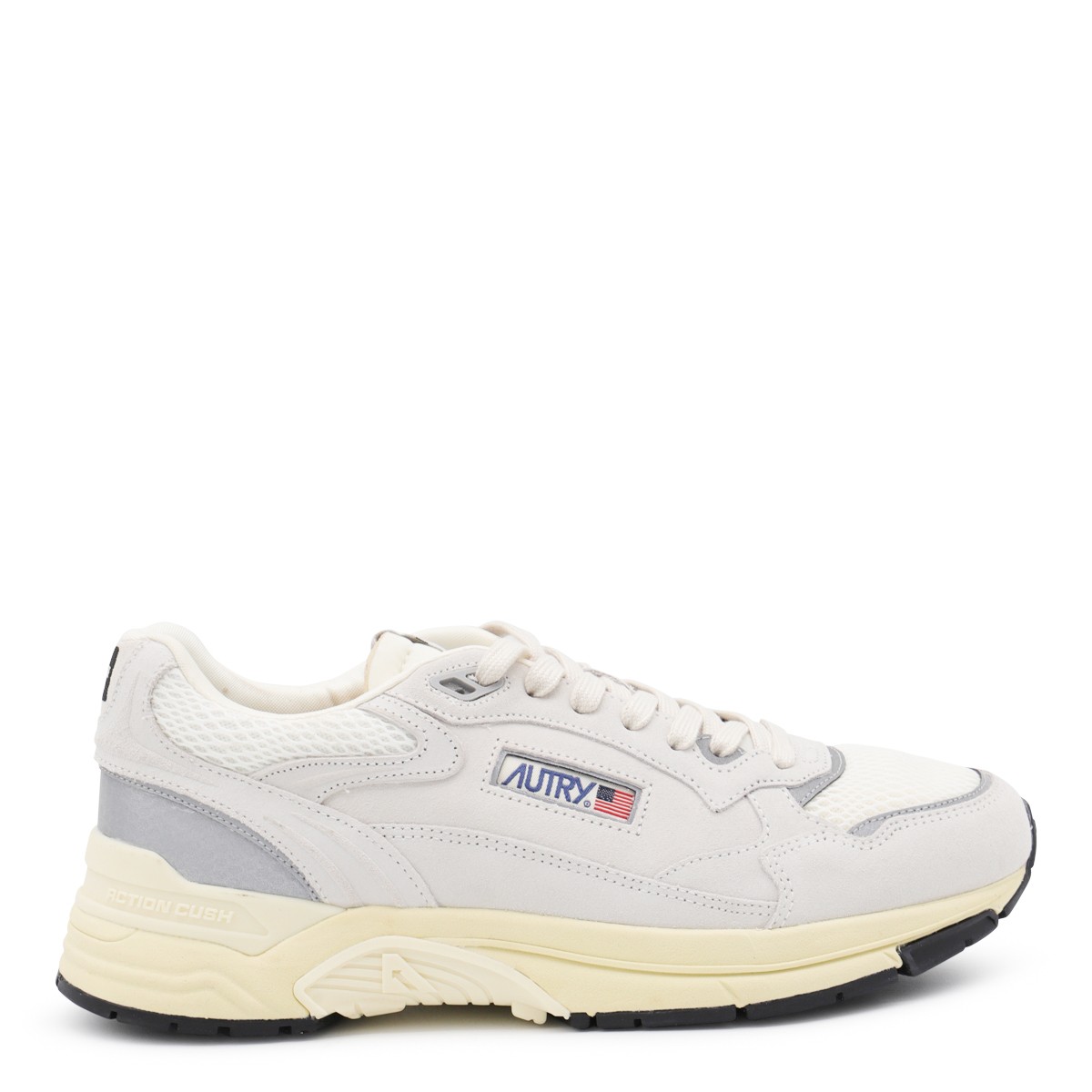 SILVER LEATHER HYPERWAY SNEAKERS