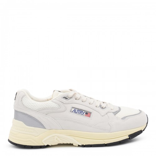 SILVER LEATHER HYPERWAY SNEAKERS