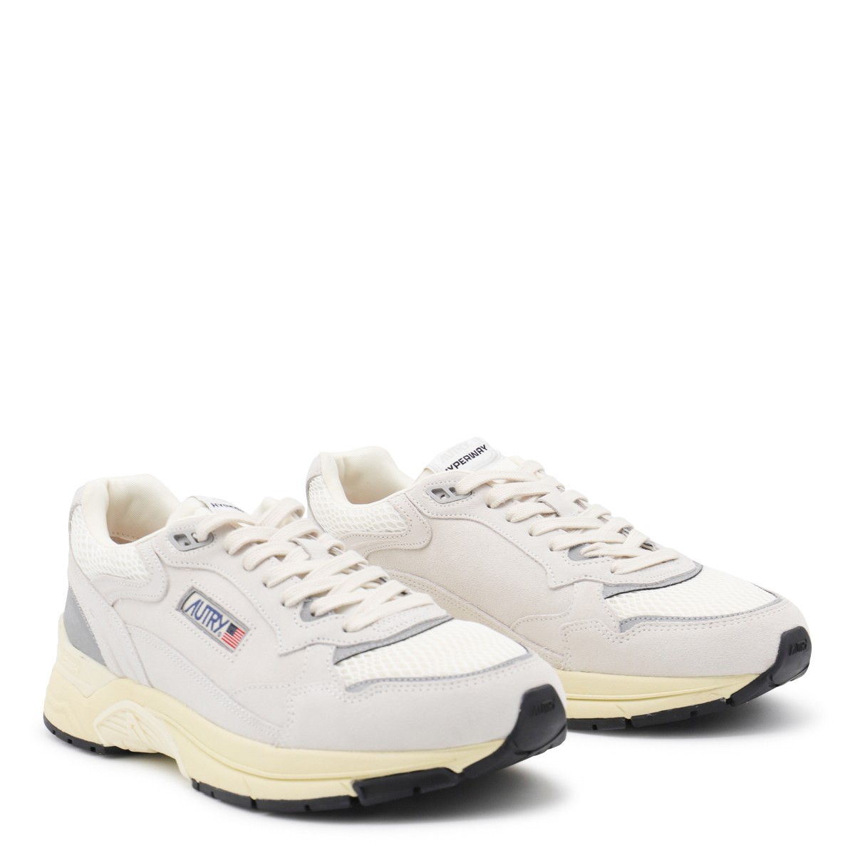 SILVER LEATHER HYPERWAY SNEAKERS