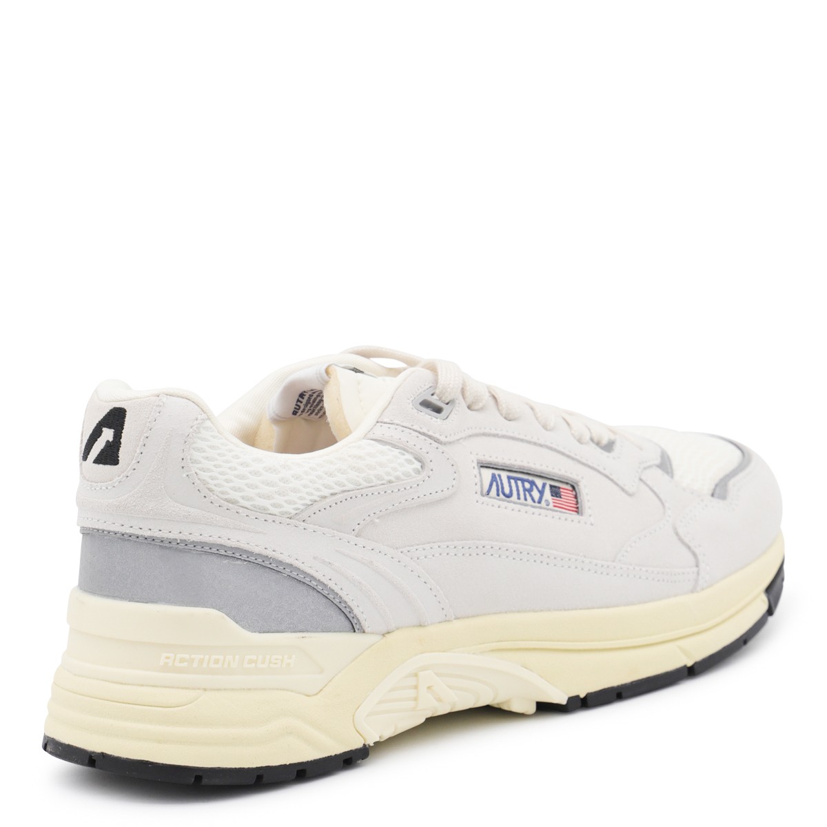 SILVER LEATHER HYPERWAY SNEAKERS