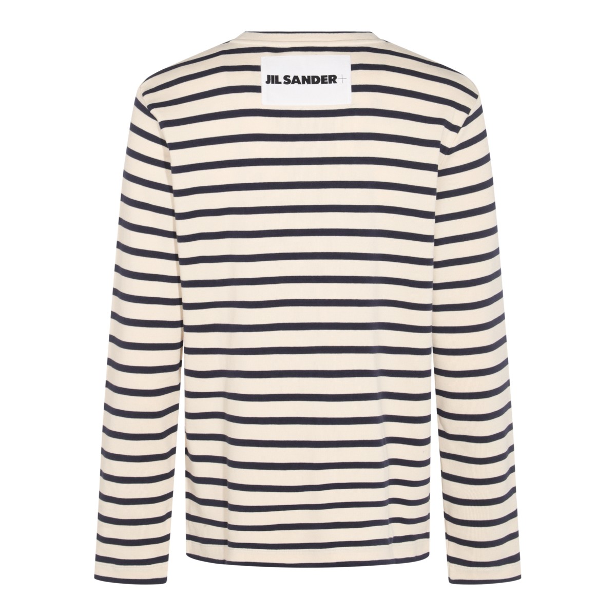 NAVY AND WHITE COTTON KNITWEAR