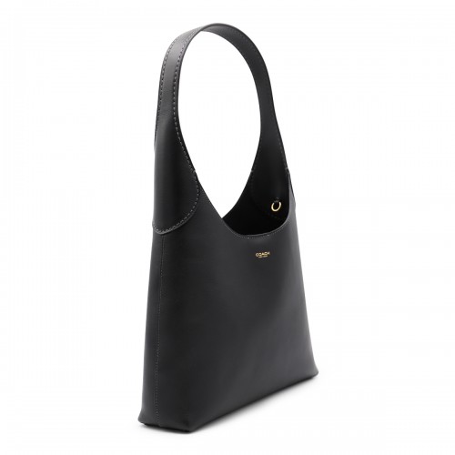 BLACK LEATHER BROOKLYN TOTE BAG