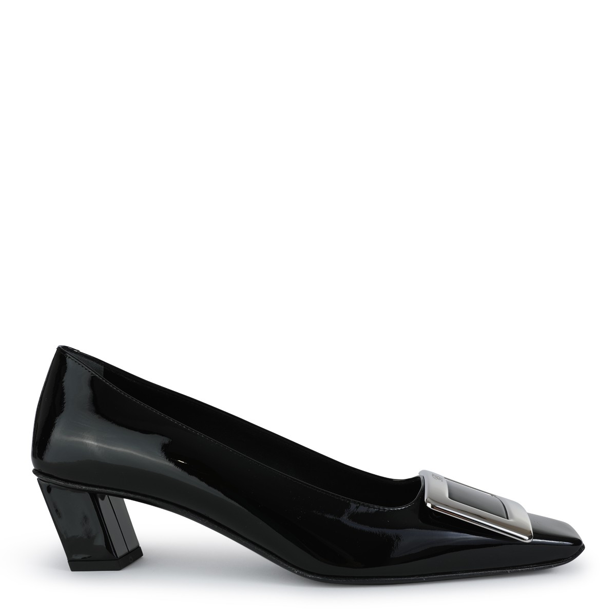 BLACK LEATHER PUMPS