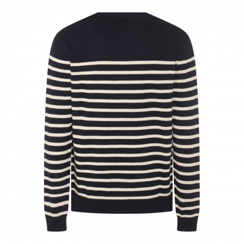 BLACK AND WHITE WOOL KNITWEAR
