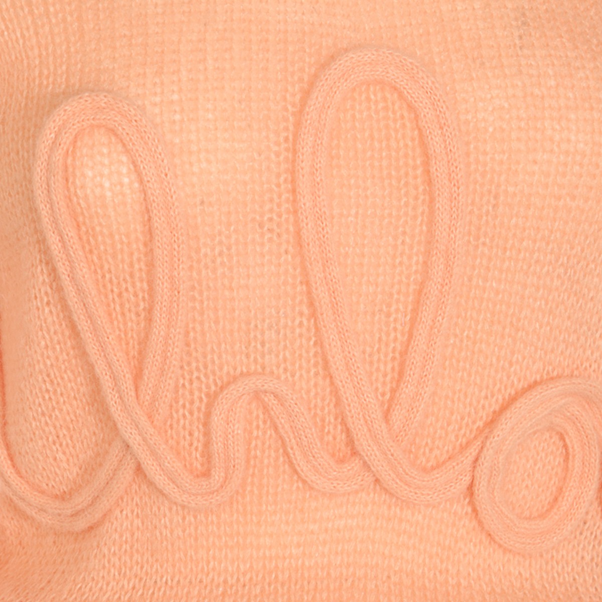 LIGHT ORANGE WOOL KNITWEAR