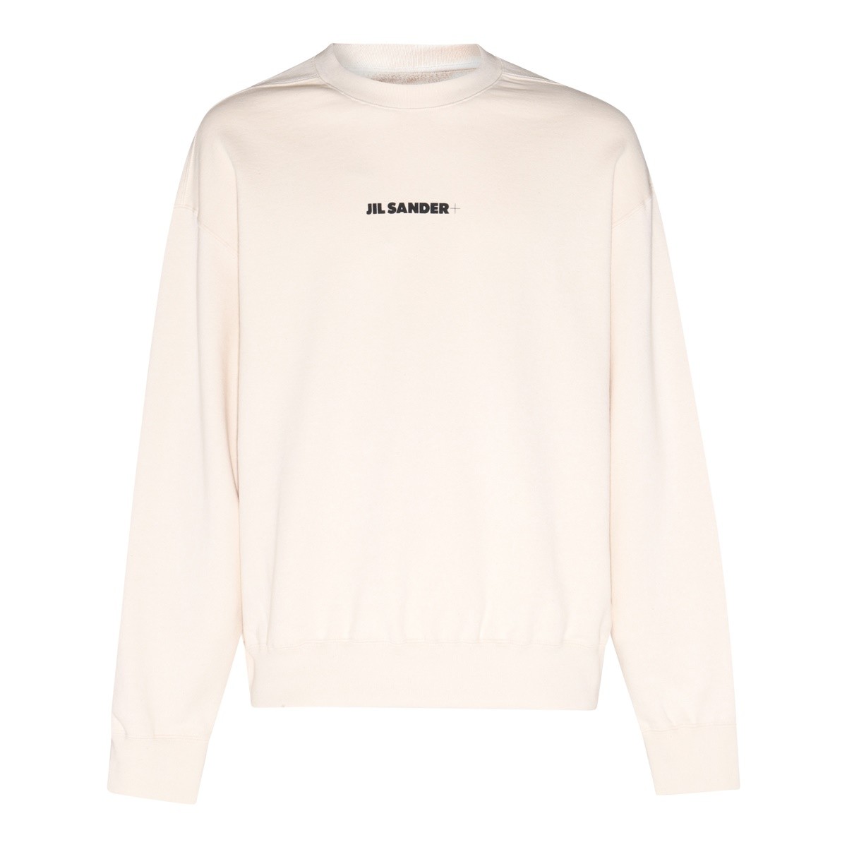 WHITE COTTON SWEATSHIRT