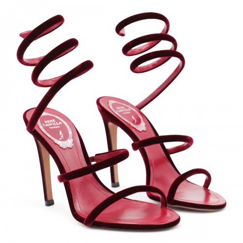RED VELVET SANDALS 2