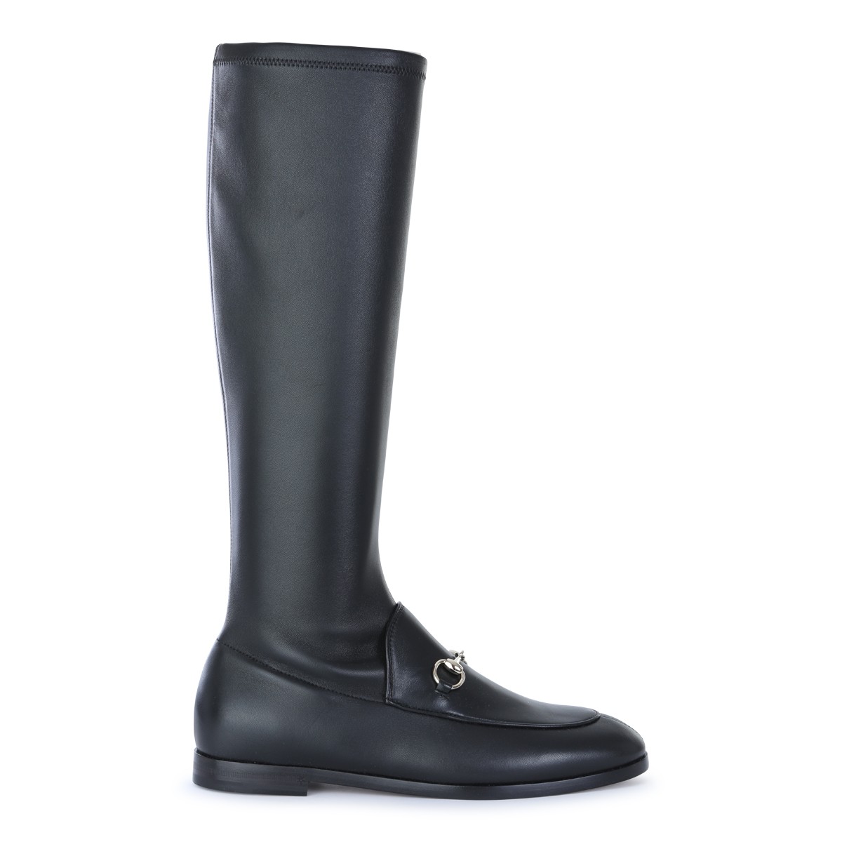 BLACK LEATHER JORDAAN BOOTS