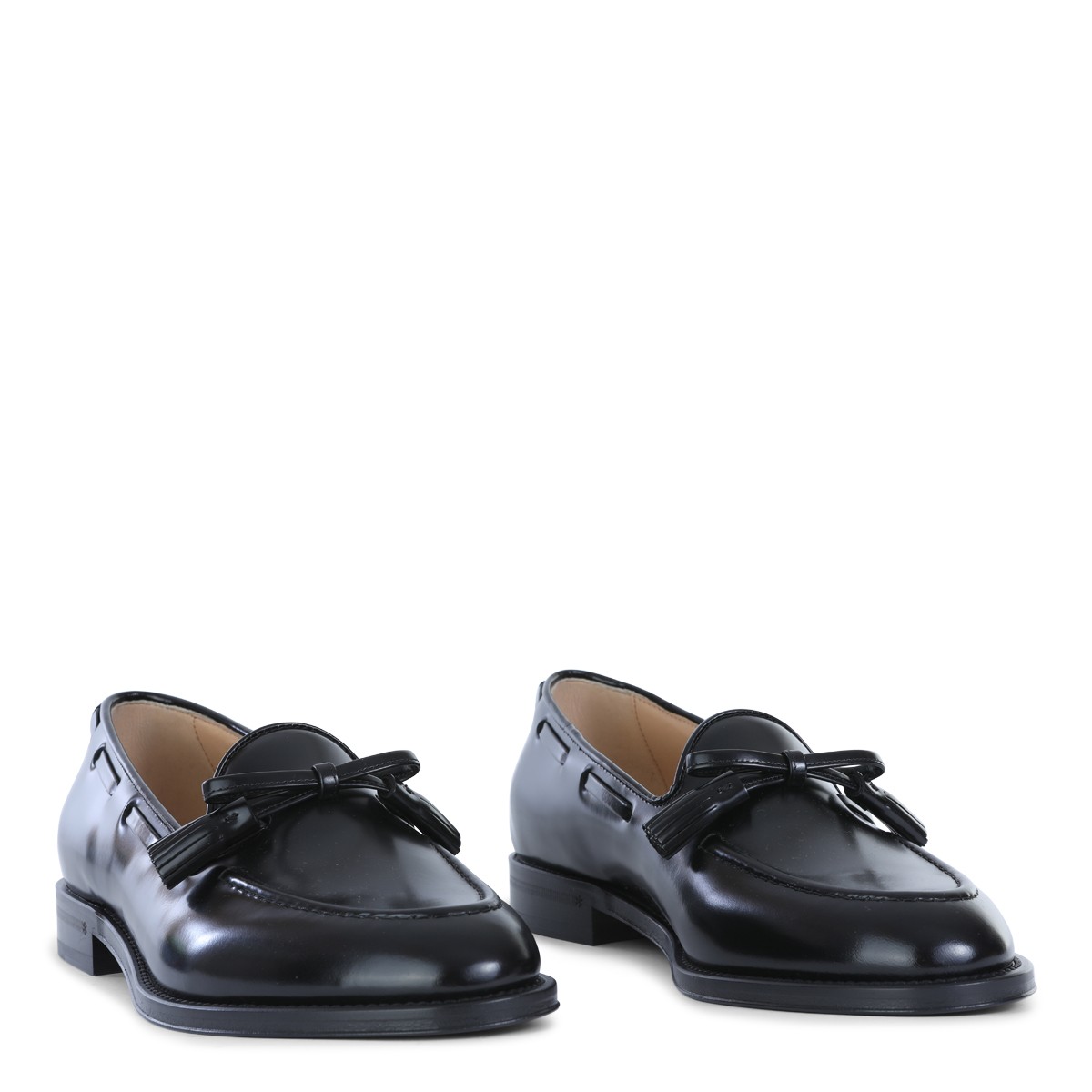 BLACK LEATHER LOAFERS BLACK LEATHER LOAFERS