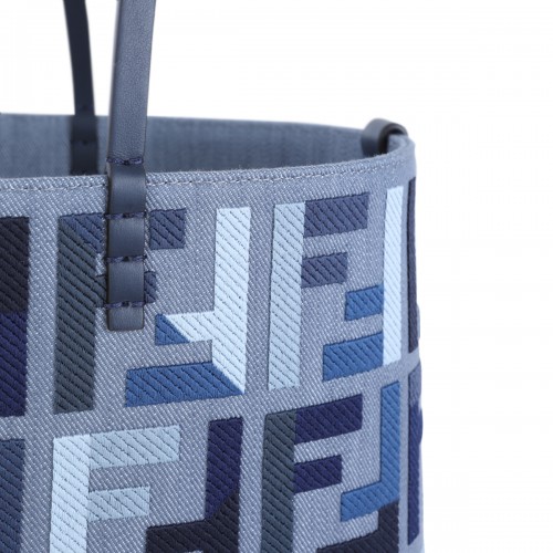 BLUE CANVAS ROLL LARGE TOTES