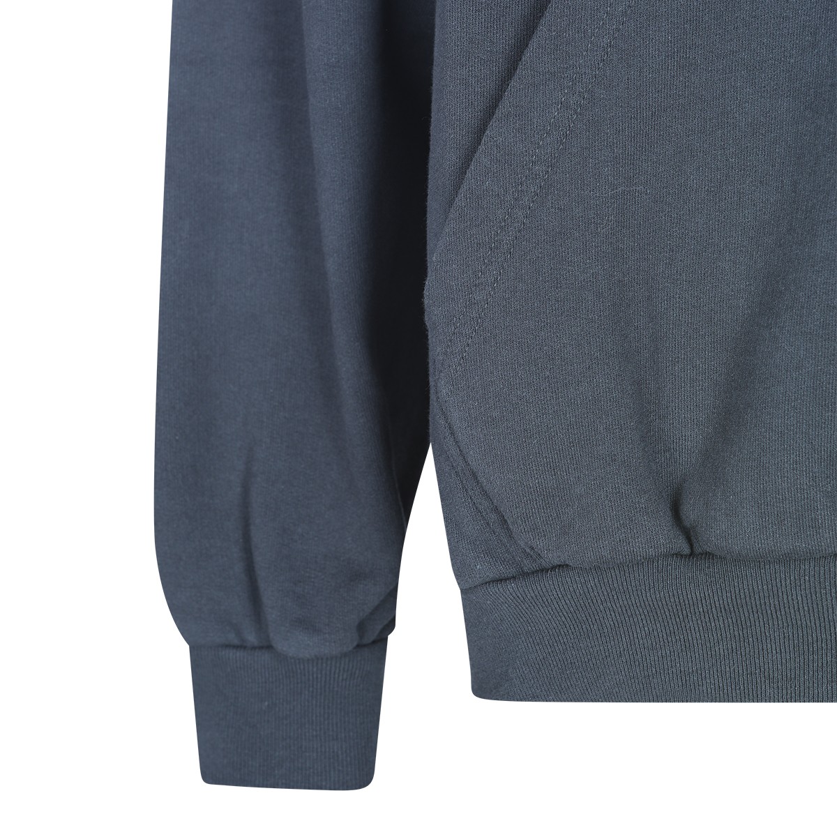 BLACK COTTON SWEATSHIRT