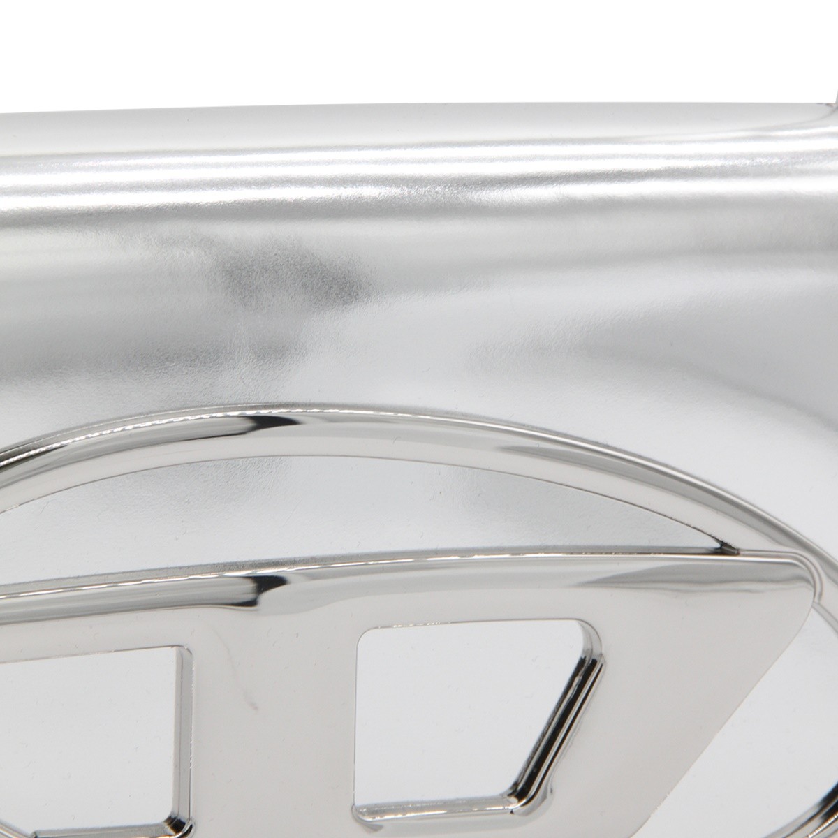 SILVER METAL 1DR SHOULDER BAG