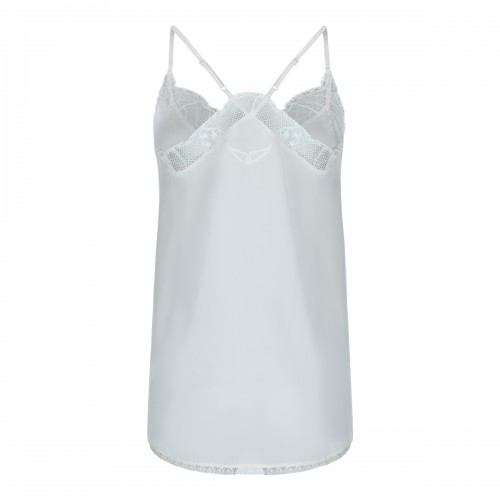 WHITE SILK TOP