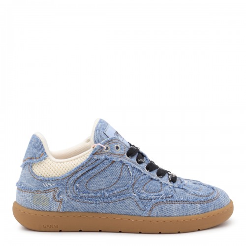 LIGHT BLUE COTTON SNEAKERS