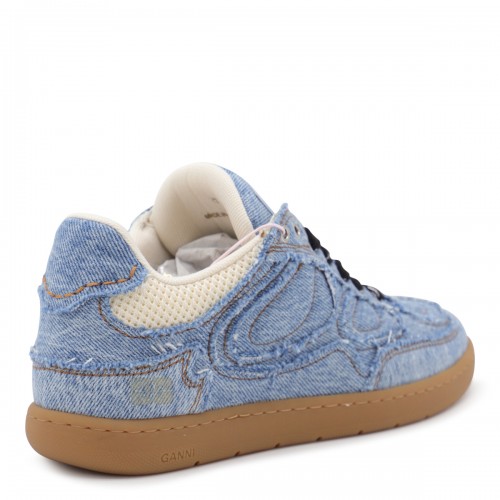 LIGHT BLUE COTTON SNEAKERS