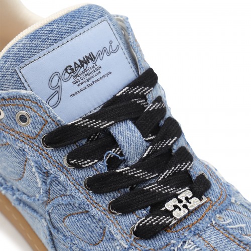 LIGHT BLUE COTTON SNEAKERS