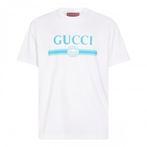 WHITE COTTON T-SHIRT