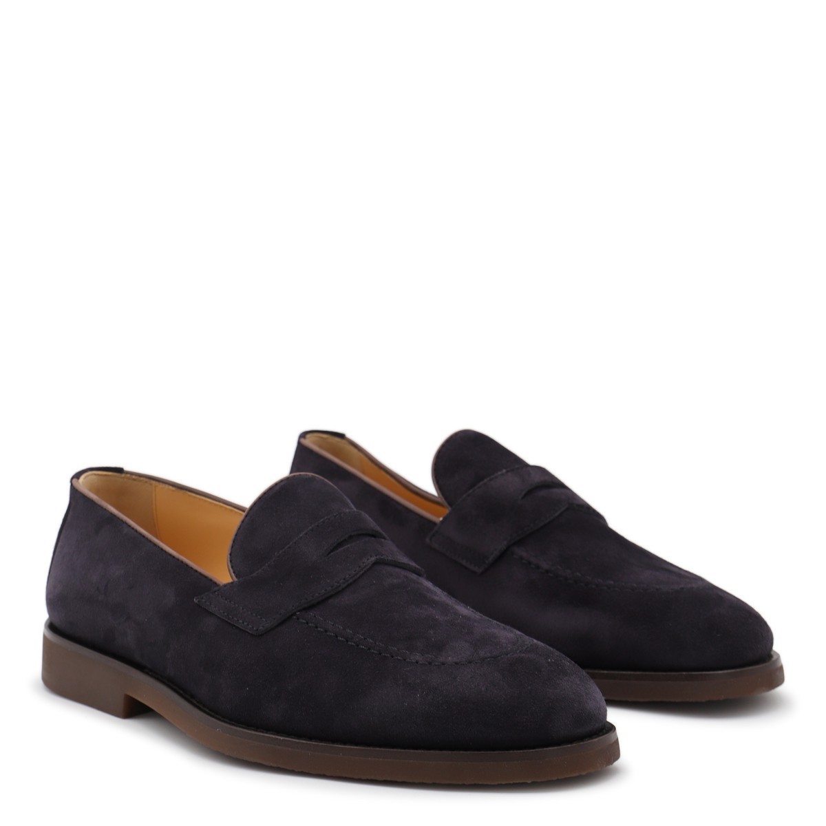 NAVY LEATHER LOAFERS NAVY LEATHER LOAFERS