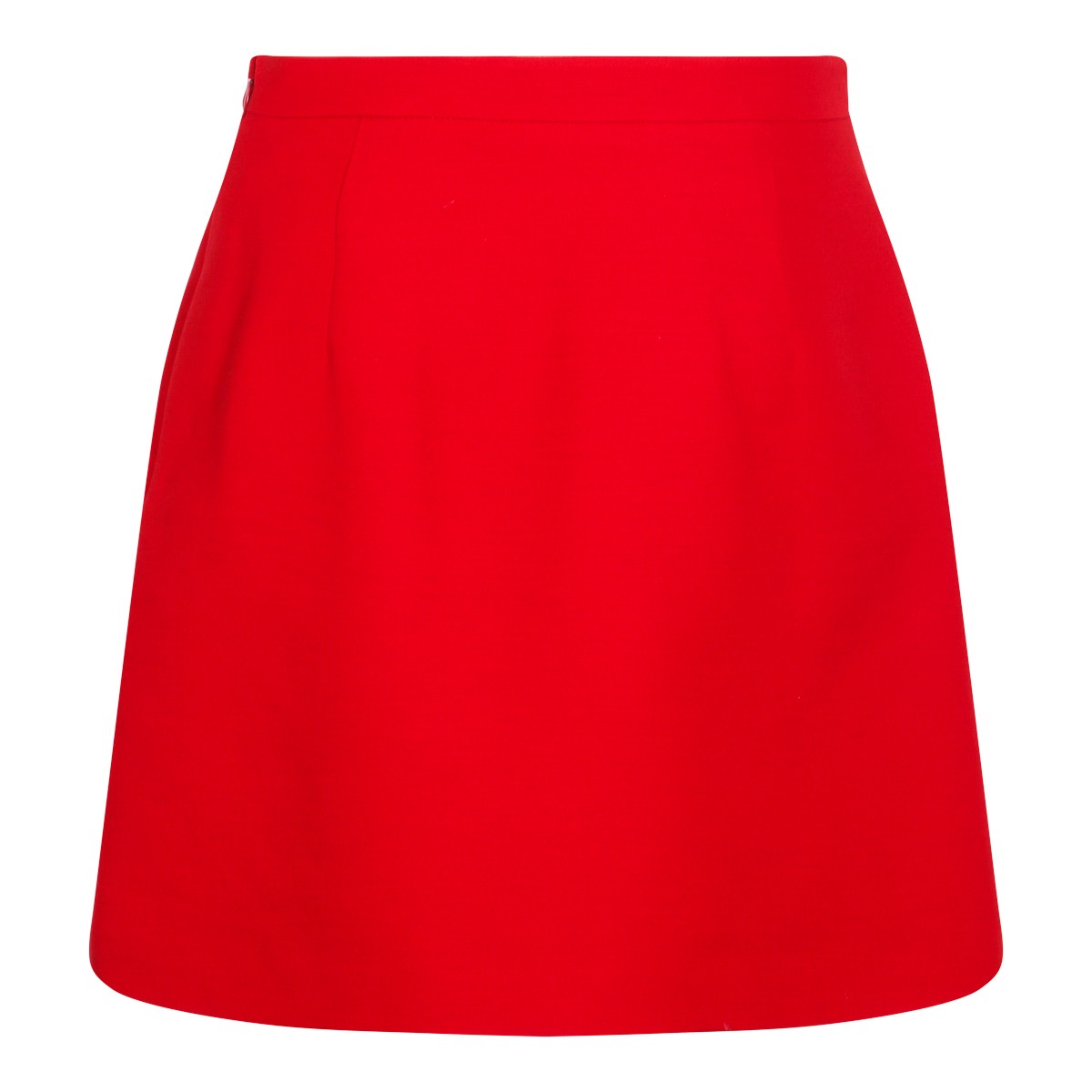 RED WOOL SKIRT