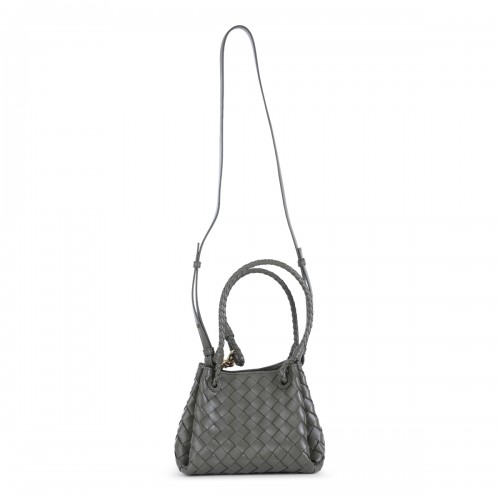 GREEN LEATHER PARACHUTE SMALL SHOULDER BAG