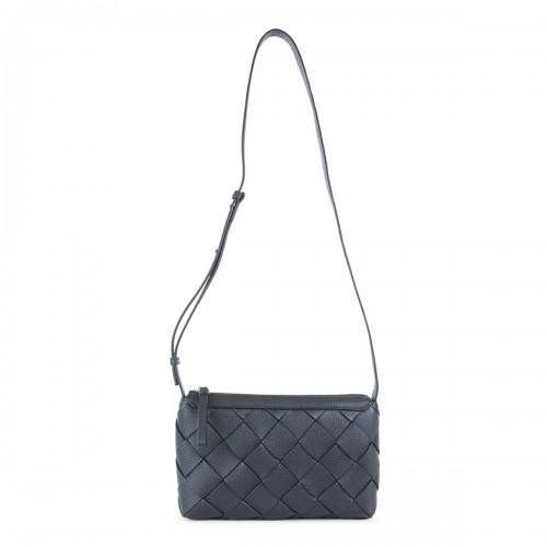 BLACK LEATHER DIAGO BAG