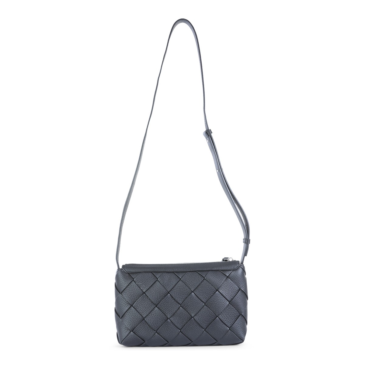 BLACK LEATHER DIAGO BAG BLACK LEATHER DIAGO BAG