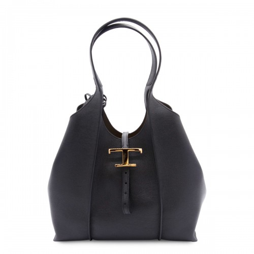 BLACK LEATHER TOTES