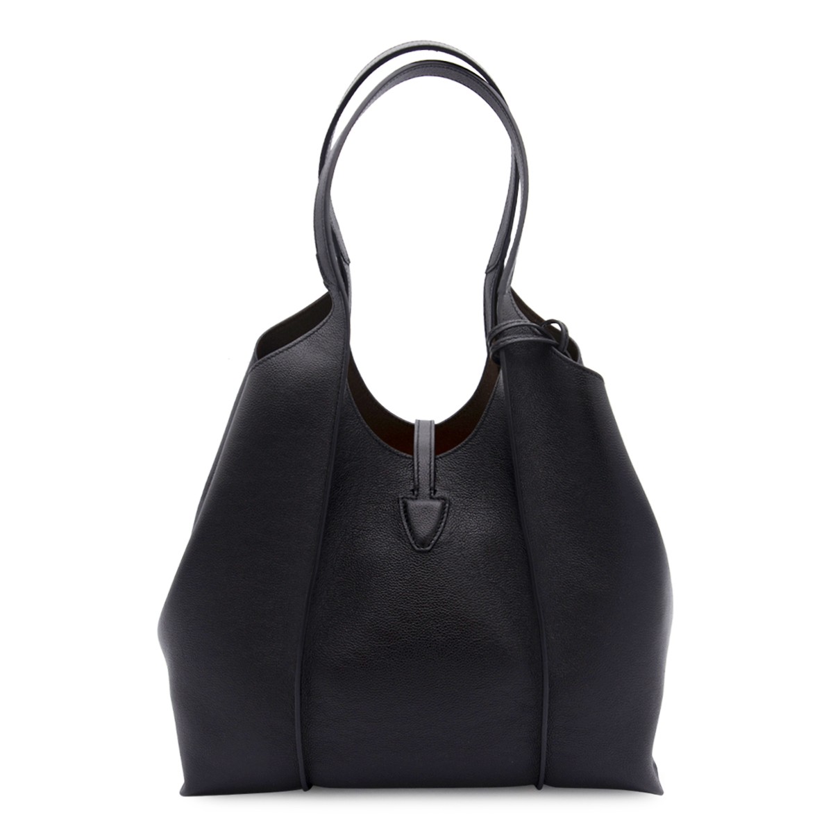 BLACK LEATHER TOTES