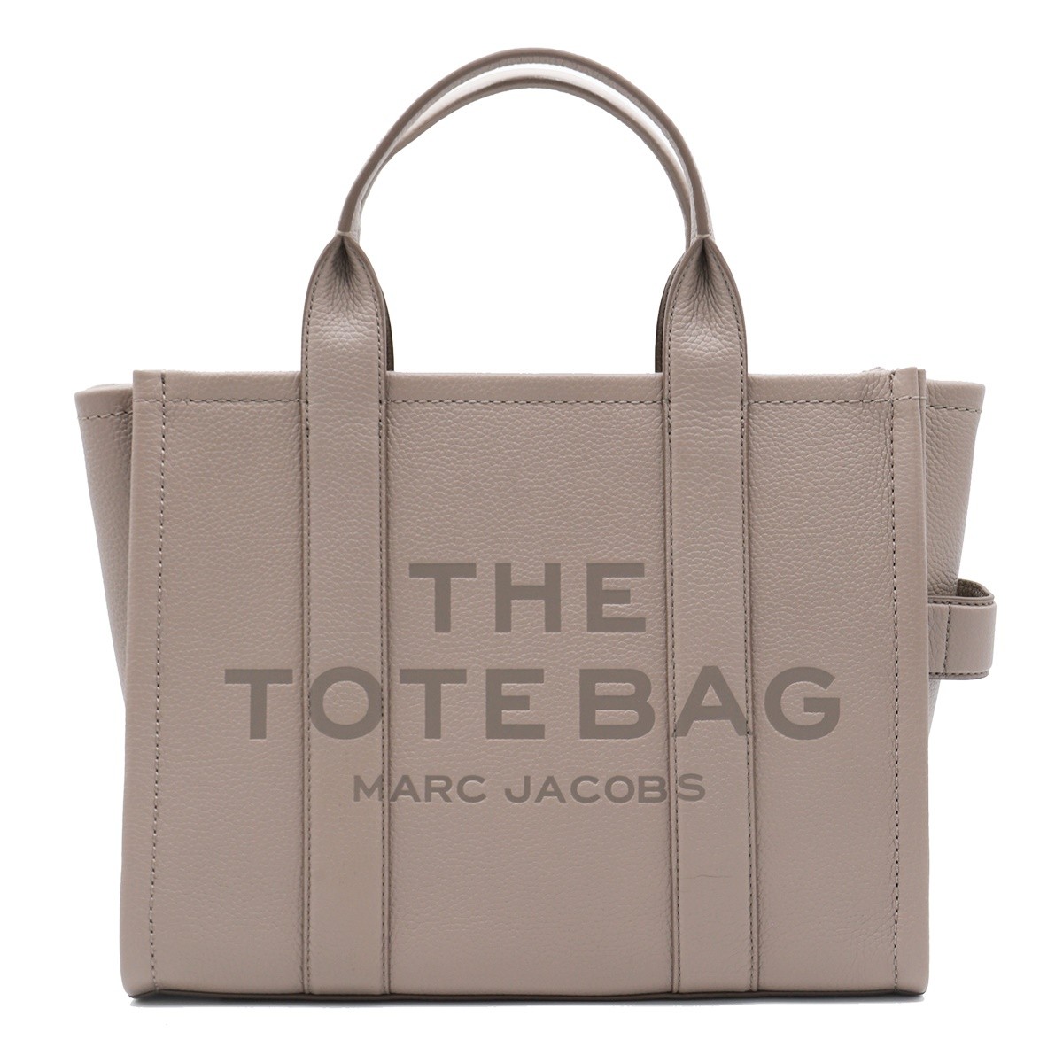 GREY LEATHER THE MEDIUM TOTE BAG