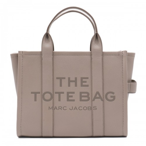 GREY LEATHER THE MEDIUM TOTE BAG