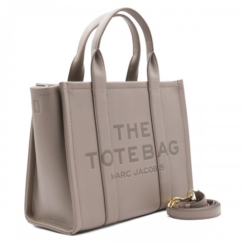 GREY LEATHER THE MEDIUM TOTE BAG