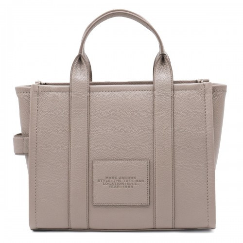 GREY LEATHER THE MEDIUM TOTE BAG