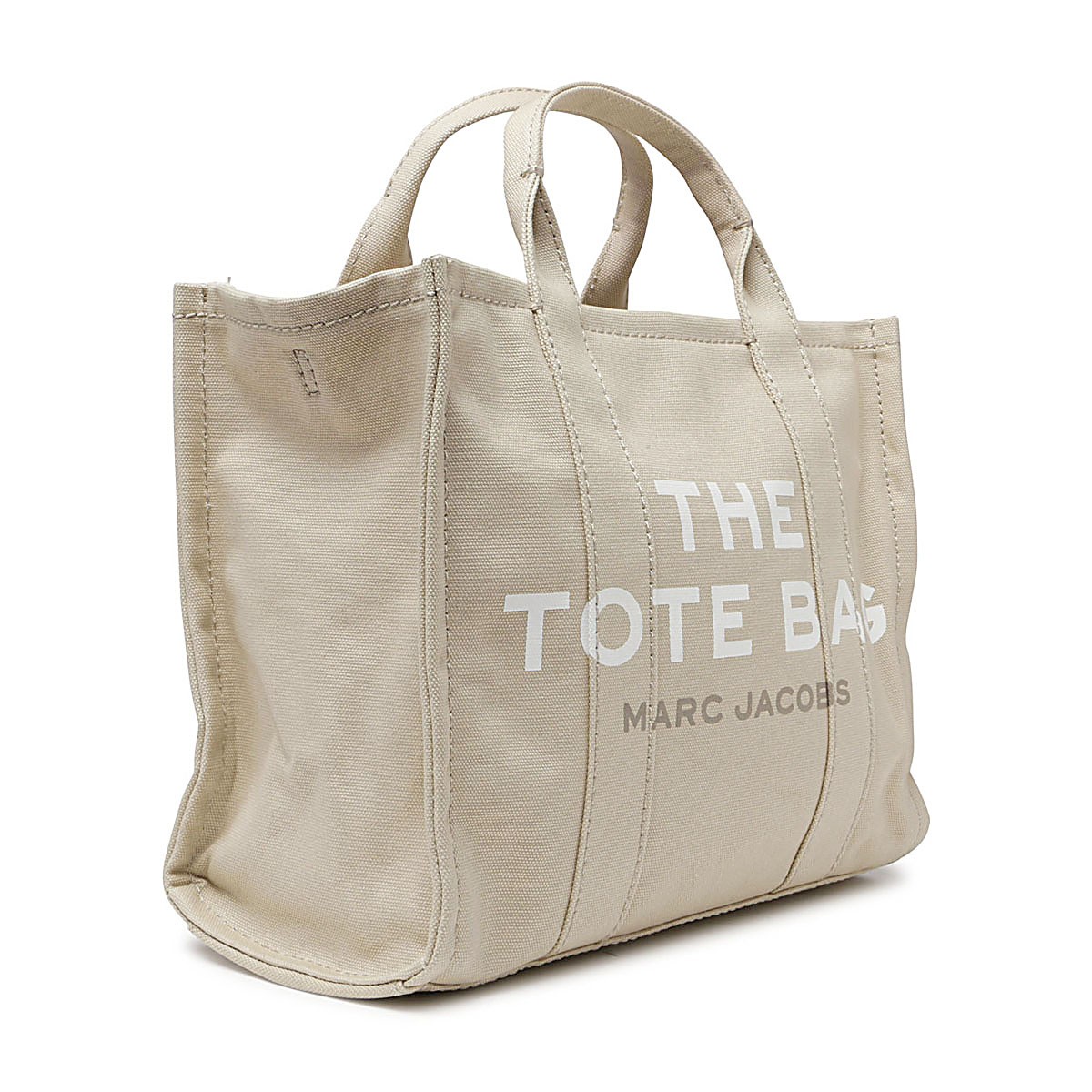 BEIGE COTTON THE MEDIUM TOTE BAG