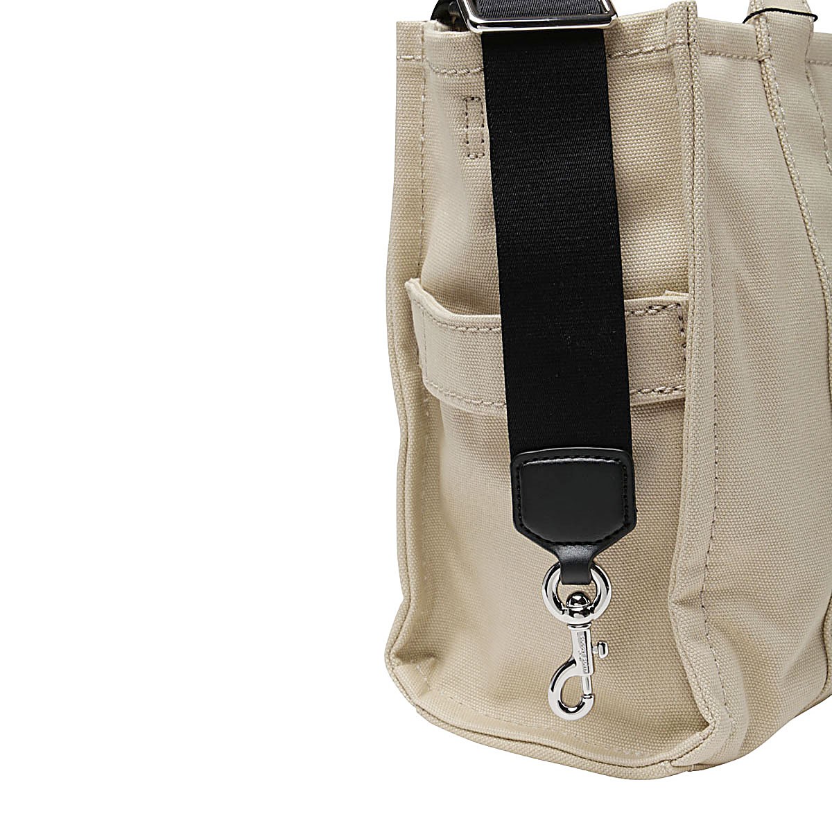 BEIGE COTTON THE MEDIUM TOTE BAG