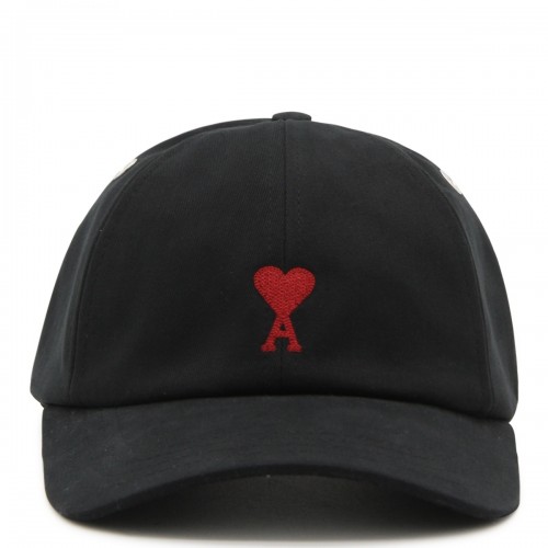 BLACK COTTON AMI DE COEUR BASEBALL CAP