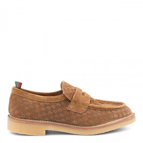 BEIGE LEATHER LOAFERS