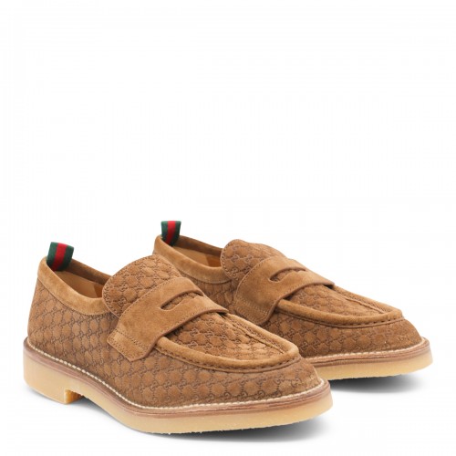 BEIGE LEATHER LOAFERS