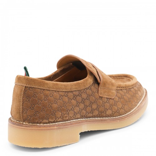 BEIGE LEATHER LOAFERS