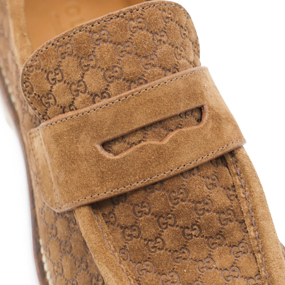 BEIGE LEATHER LOAFERS