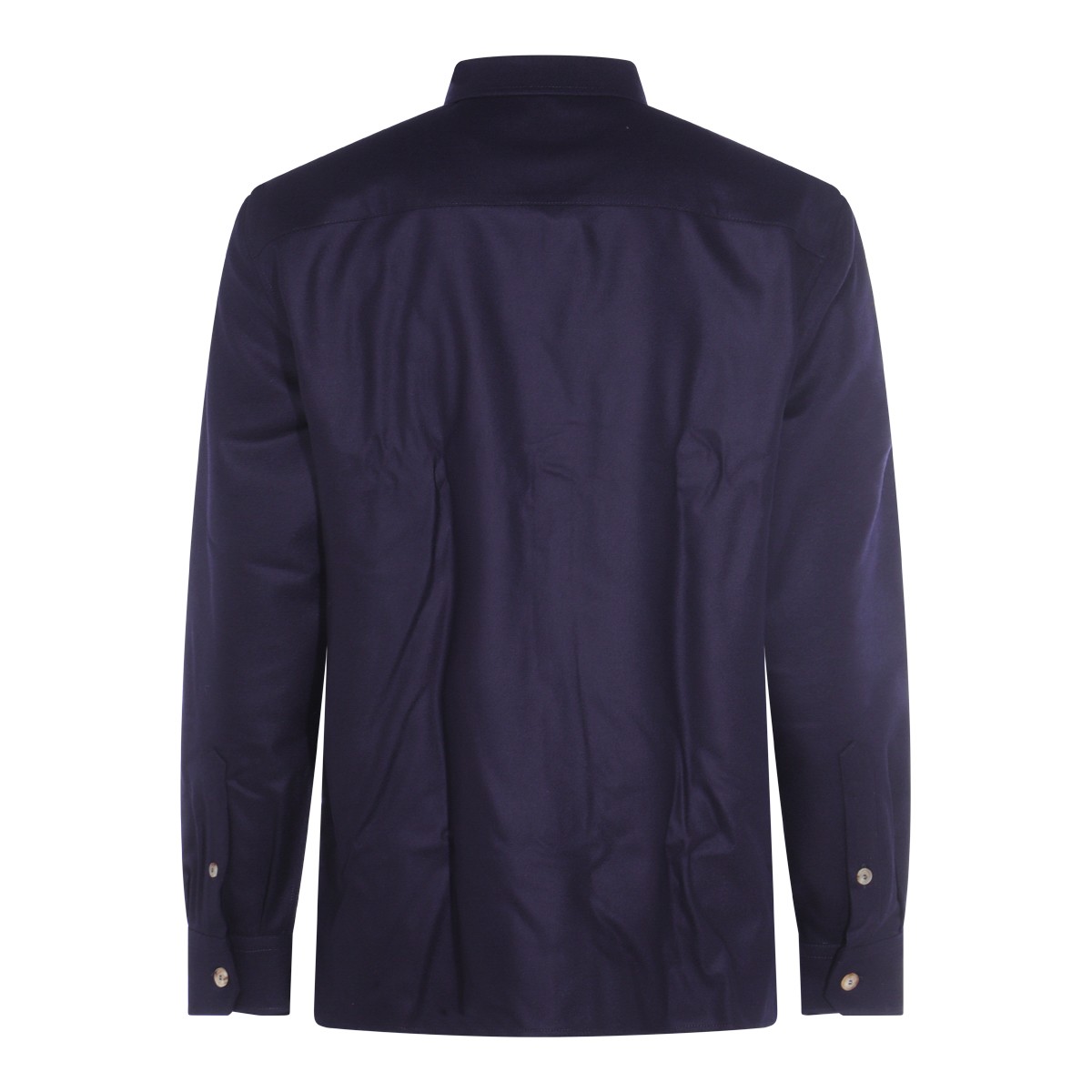 NAVY WOOL SHIRT