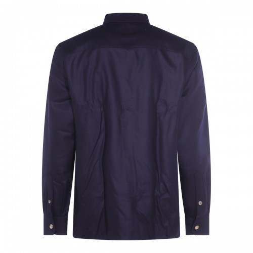NAVY WOOL SHIRT