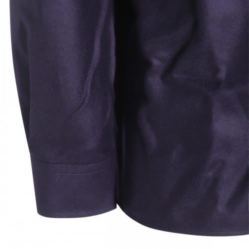 NAVY WOOL SHIRT