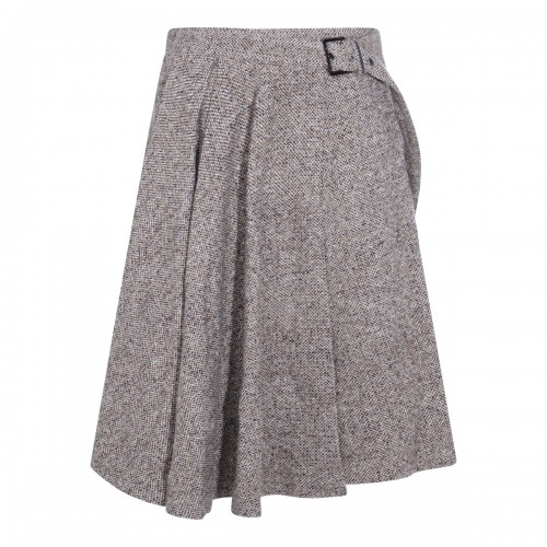GREY COTTON SKIRT